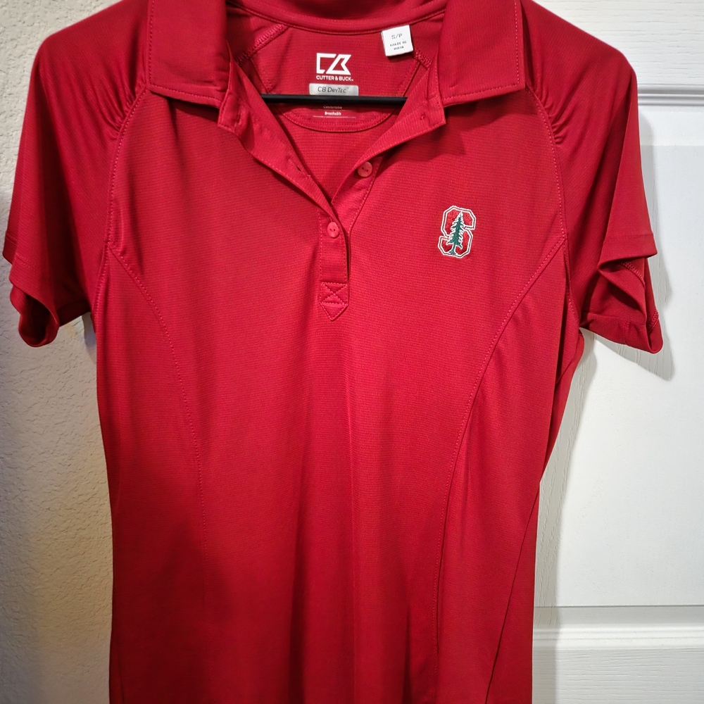 Red Cutter & Buck Polo Shirt